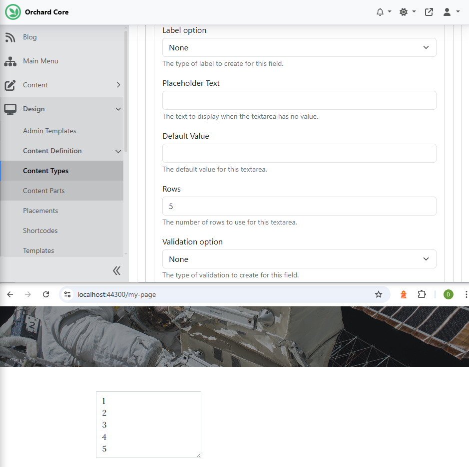 Add Rows option for the Text Area widget