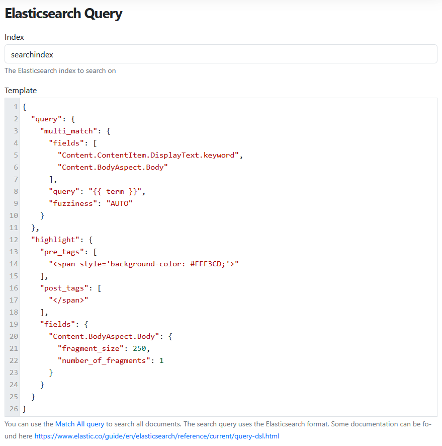 Elasticsearch query
