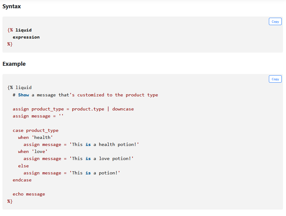 Allow to enable Liquid tag