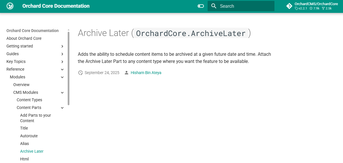 Archive Later documentation