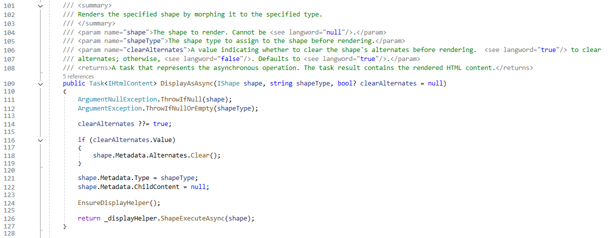 New DisplayAsAsync helper