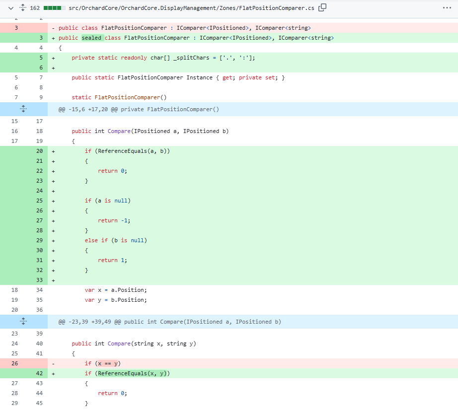 Improve FlatPositionComparer performance