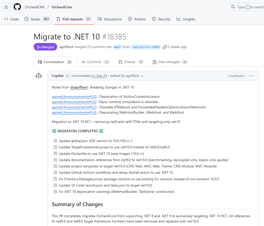 Migrate to .NET 10