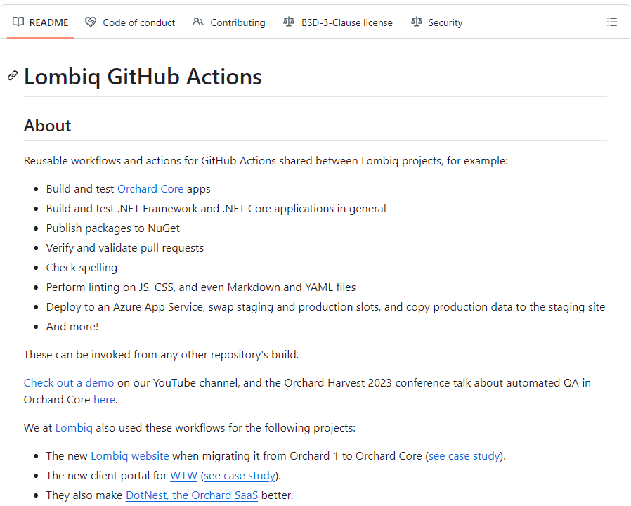 Lombiq GitHub Actions