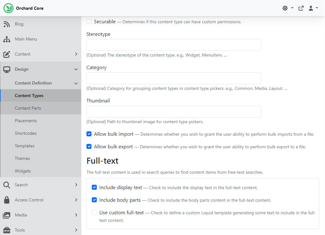Allow Bulk import export