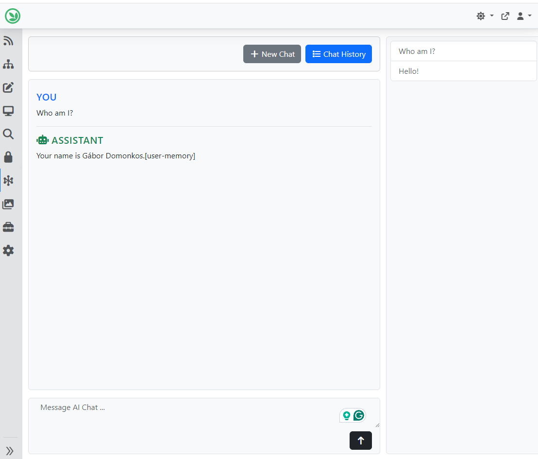 Chat with an AI Profile