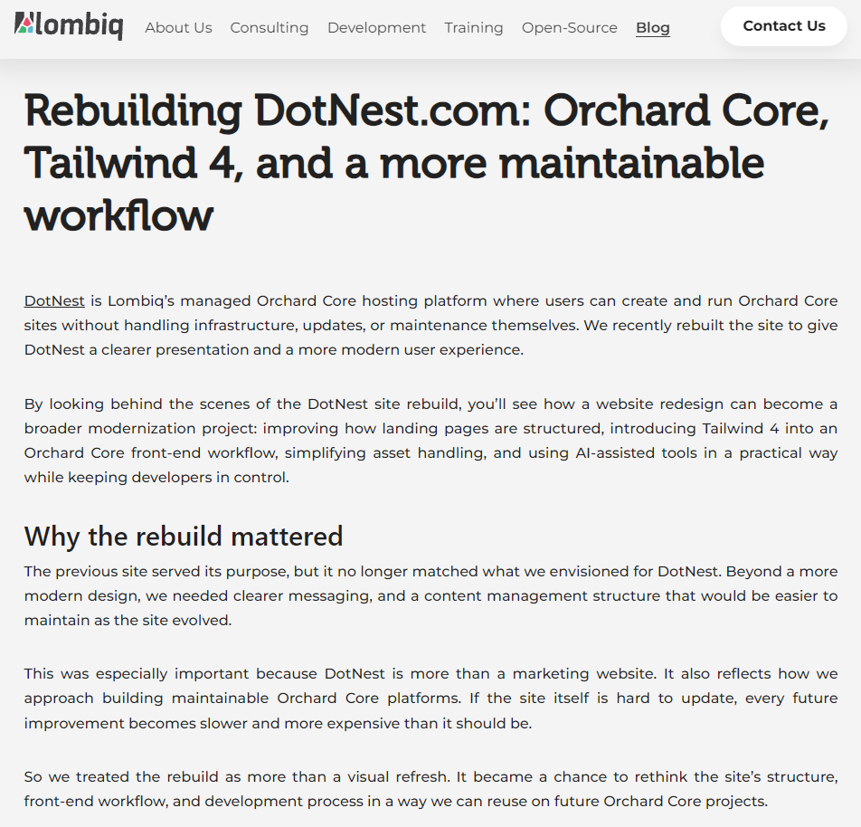 Rebuilding DotNest.com